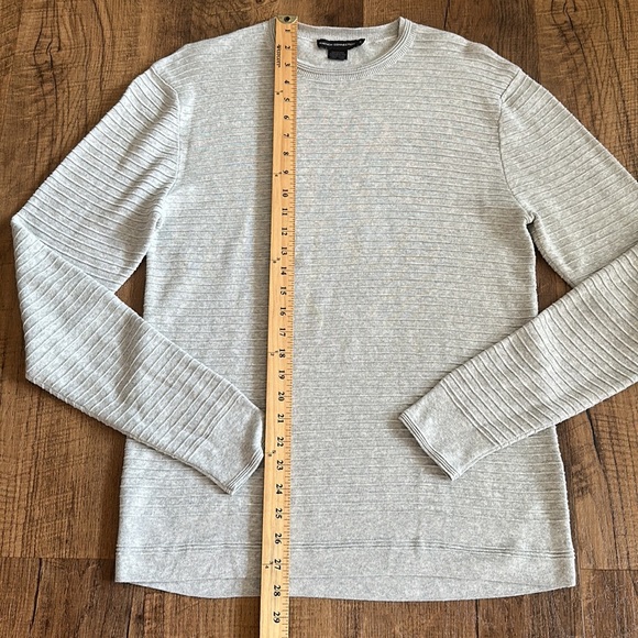 French Connection Textured Grey Sweater Cotton, Stretchy Women’s size Small EUC - Picture 4 of 7